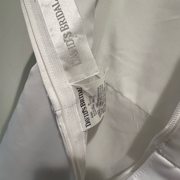 David's Bridal White Kids Formal Dress - Picture 5 of 5